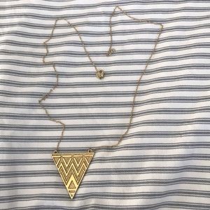 House of Harlow gold pendant